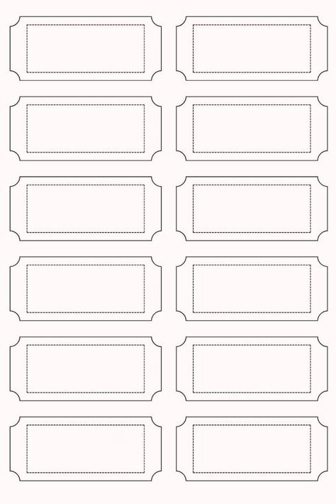 Free Printable Blank Stickers Template PDF Organization Planner, Cool Symbols, Advent Calendar Gifts, Blank Templates, Labels Printables Free, Blank Labels, Free Labels, Sticker Template, Planner Printables