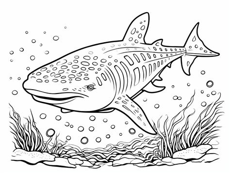 illustration of Cute whale shark drawing Cute Whale Shark, Whale Shark Drawing, Mandala Turtle, Short Notes, Shark Drawing, Cute Whale, Shark Coloring Pages, Printables Free Kids, Cute Whales