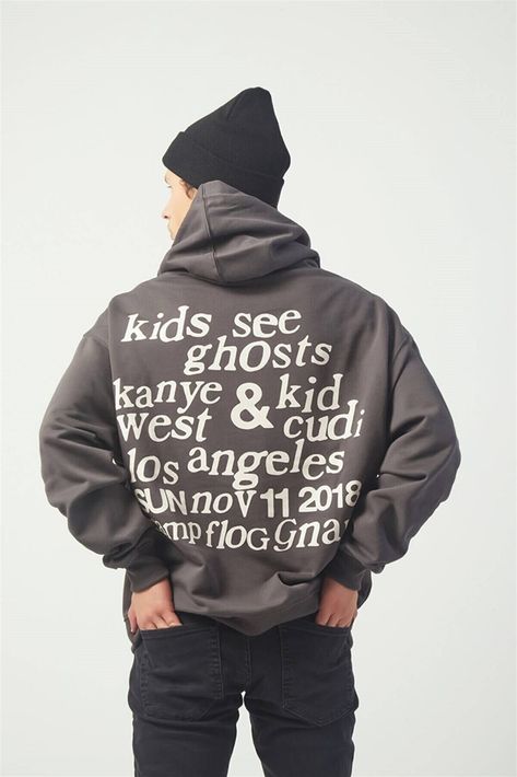 Kanye West Kids, Kids See Ghosts, Streetwear Tshirts, Ghost Hoodie, Funky Shirts, Hype Clothing, Streetwear Essentials, Unisex Clothes, Designer Streetwear