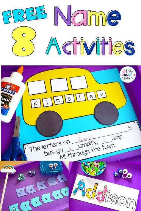 Activities For Back To School, Name Activities, Early Childhood, Fine Motor, Tips And Tricks, Kindergarten, Back To School, For Kids