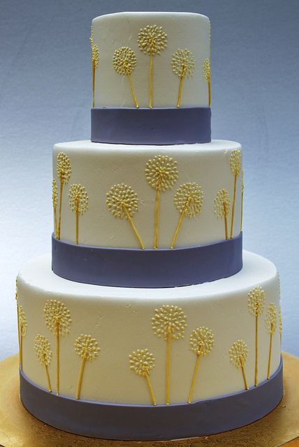 Dandelion wish by Alliance Bakery, via Flickr Dandelion Cake, Dandelion Wedding, Dandelion Wish, Beautiful Wedding Cakes, Gorgeous Cakes, Love Cake, Photo Cake, Fancy Cakes, Piece Of Cakes