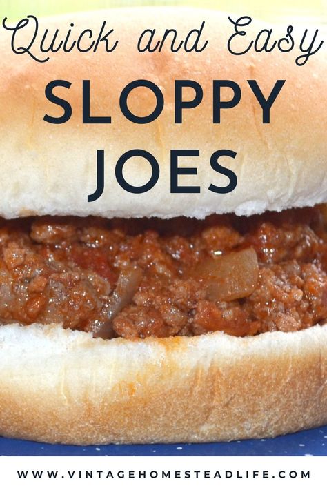 Sloppy Joes Homemade, Hamburgers On The Stove, Homemade Manwich, Best Sloppy Joes, Easy Sloppy Joes, How To Cook Hamburgers, Sloppy Joe Recipe Easy, Sloppy Joes Easy, Sloppy Joe Sauce