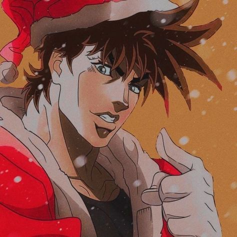 Christmas Jojo Icons, Joseph Joestar Christmas, Xmas Pfp Aesthetic, Anime Xmas Pfp, Jojo Christmas Pfp, Jjba Christmas Icons, Jojo's Bizarre Adventure Christmas, Jojo Christmas Icon, Jojo Profile Pic