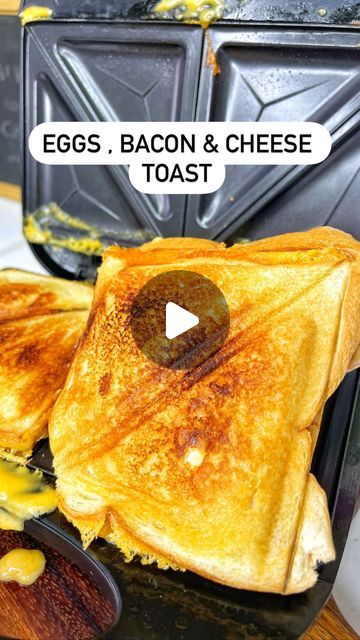 Breakfast Sandwich Maker Ideas, Sandwich Toaster Recipes, Easy Healthy Breakfast Sandwich, Sandwich Maker Recipes Ideas, Toaster Recipes, Sandwich Maker Recipes, French Toast Sandwich, Grill Sandwich Maker, Healthy Breakfast Sandwich