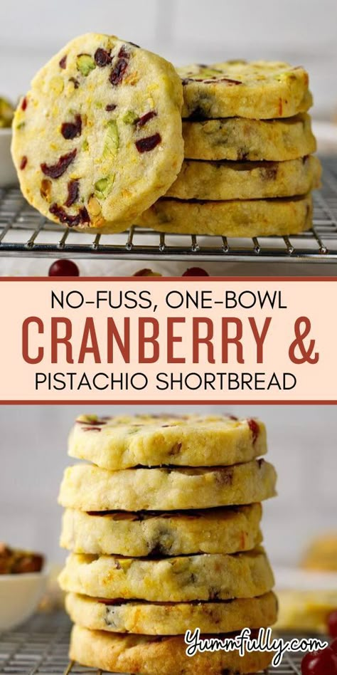 Cranberry Pistachio Shortbread Cookies, Cranberry Pistachio Shortbread, Pistachio Shortbread Cookies, Cranberry Pistachio Cookies, Pistachio Shortbread, حلويات عربية, Pistachio Cookies, Cranberry Pistachio, Holiday Dessert Recipes