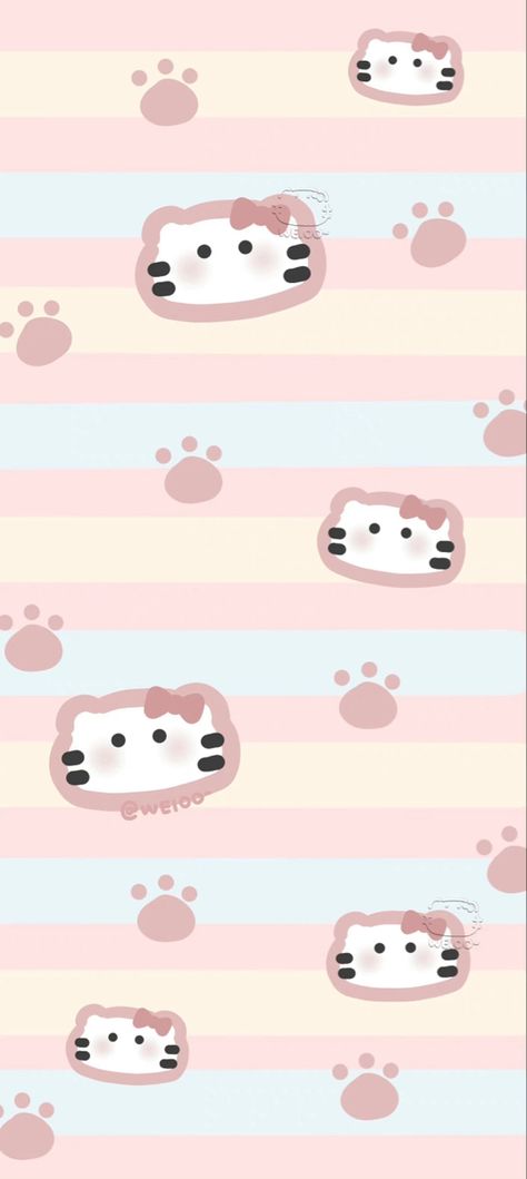 Sanrio World, 헬로키티 배경화면, Hello Kitty Wallpapers, Iphone Wallpaper Ios, Wallpaper Ios, Hello Kitty Iphone Wallpaper, Collage Template, Pretty Wallpaper Iphone, Kawaii Wallpaper