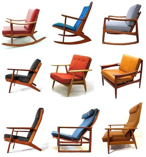 Mid Century Modern Living Room Furniture, Chair Inspiration, Midcentury Architecture, Danish Chair, Bantal Sofa, Mid Century Modern Living Room, Mid Century Modern Interiors, Mid Century Modern Chair, Scandinavian Furniture