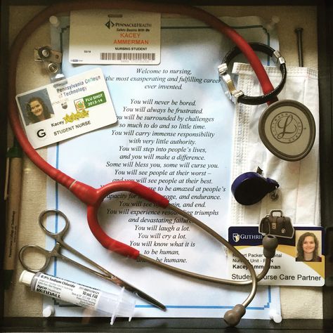 Nursing School Shadow Box. ❤️ #nursing #school #shadowbox #nursingschool Nursing Shadow Box Ideas, Nurse Shadow Box Ideas, Graduation Shadow, Nurse Pinning, Shadow Box Graduation, Nursing School Graduation Pictures, Outdoors Tattoos, Nerdy Nurse, Nursing School Graduation Party