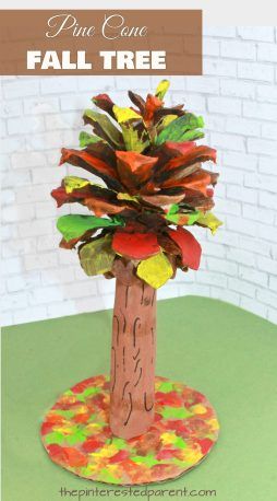 Pine cone fall tree - use recyclables and pine cones to make these colorful autumn trees. Kid's art and crafts Pinecone Crafts Kids, Crafting Space, Pinecone Crafts, Arts And Crafts For Teens, Kids Fall Crafts, Fun Fall Crafts, Fall Arts And Crafts, Easy Fall Crafts, Fall Tree