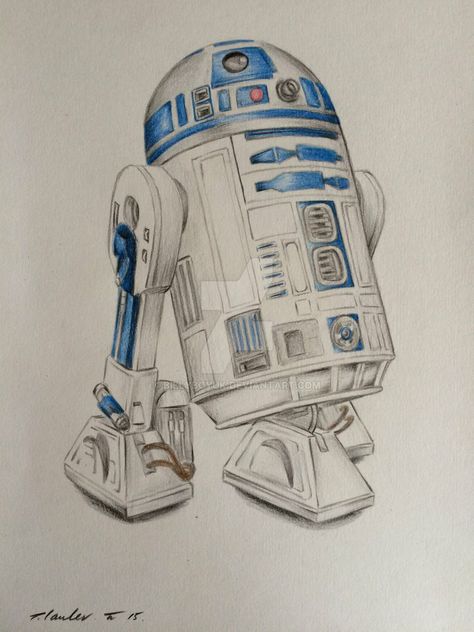 Starwars Pictures, R2d2 Drawing, I Like It Picasso, Drawing Stars, Sf Art, Star Wars R2d2, Star Wars Drawings, Drawings Ideas, Drawing Projects