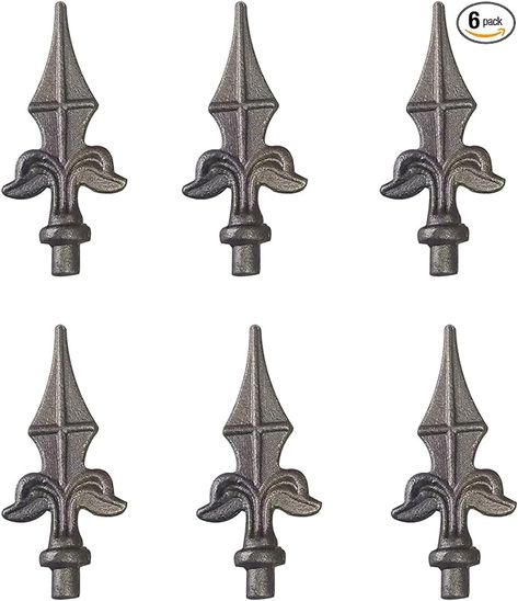 Amazon.com : ULWSKY 6Pcs Fence Finials Trident Spear Shaped Cast Iron Fence Finials Used for Iron Pile Fence Spires Iron Fence Yard Garden Lawn Decoration : Patio, Lawn & Garden Fence Yard, Cast Iron Fence, Garden Deco, Iron Fence, Garden Lawn, Garden Items, Metal Texture, Ceiling Fan In Kitchen, Lawn Decor