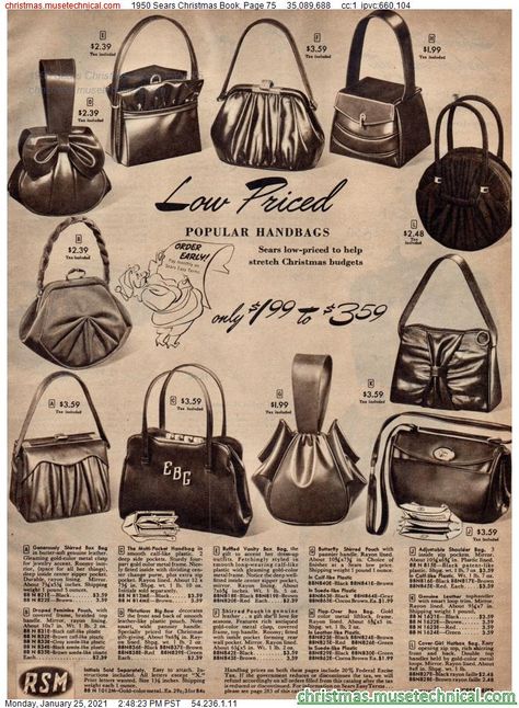 1950 Handbags, 1950 Purse, 1950 Accessories, Small Purse Aesthetic, Vintage Bags 1950s, 90s Handbags, 1950’s Style, Vintage Evening Bags, Vintage Fashion 1950s