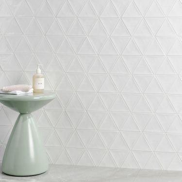 Triangle Tile, Triangle Tiles, White Marble Tiles, Glazed Ceramic Tile, Tile Color, Ceramic Mosaic Tile, Ivy Hill Tile, Backsplash Designs, Tile Work