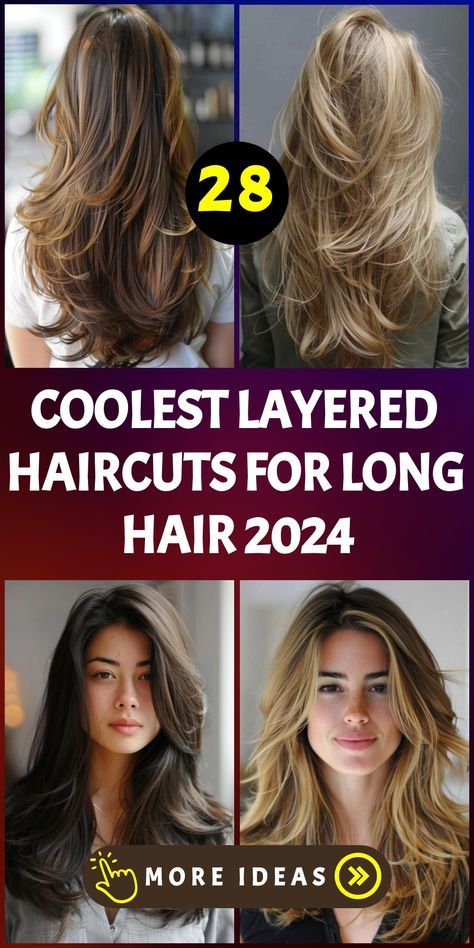 Discover the versatility of layered haircuts with 28 stunning options for long locks in 2024. From subtle layers to bold, statement-making cuts, there's something for everyone in this collection. Layers In Back Of Long Hair, Soft Layers Long Straight Hair, Refreshing Haircut For Long Hair, Haircuts To Ask For Long Hair, Fall Haircut For Long Hair, Inverted Layers Long Hair, Thick Hair Lots Of Layers, Long Haircut Front Layers, Long Layers Hair Styles