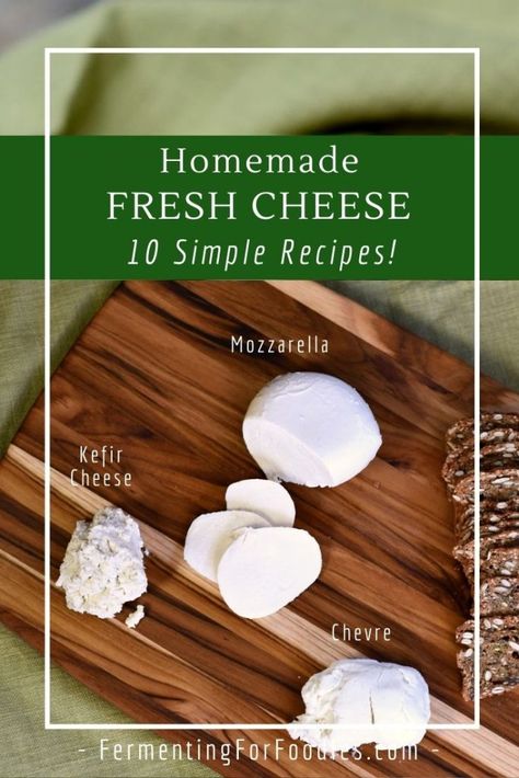 Cheese Making For Beginners, Making Cheese At Home, Cheese Recipes Homemade, Fermented Dairy, Homemade Milk, Cheese Making Recipes, Making Cheese, Dairy Recipes, Diy Cheese