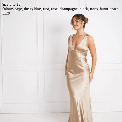 Any bridesmaid dress in our Six Stories collection (in a range of colours) only ❤️ £129 ❤️ Champagne Metallic Bridesmaid Dresses, Six Stories Bridesmaid Dress, Dark Champagne Bridesmaid Dresses, Bridesmaid Champagne Dress, Gold Maid Of Honor Dress, Silk Champagne Dress, Champagne Satin Bridesmaid Dresses, Gold Satin Bridesmaid Dresses, Champagne Gold Bridesmaid Dresses