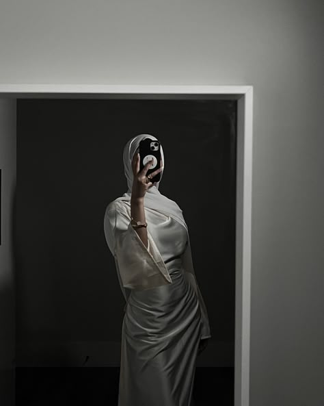 she’s a concept ☁️ @huesofhaya #satindress #summerdress #satin #modestdress #modestwear #fashion #summerfashion #whitedress #modestclothing #modeststyle #modestfashion #muslimfashion #muslimwear Abaya Inspo Aesthetic, Abaya Luxury, Clothes Modest, Luxury Abaya, Elegant Abayas, Abaya Modest, Summer Fashion Dresses Casual, Abaya Outfit, Hijab Inspiration