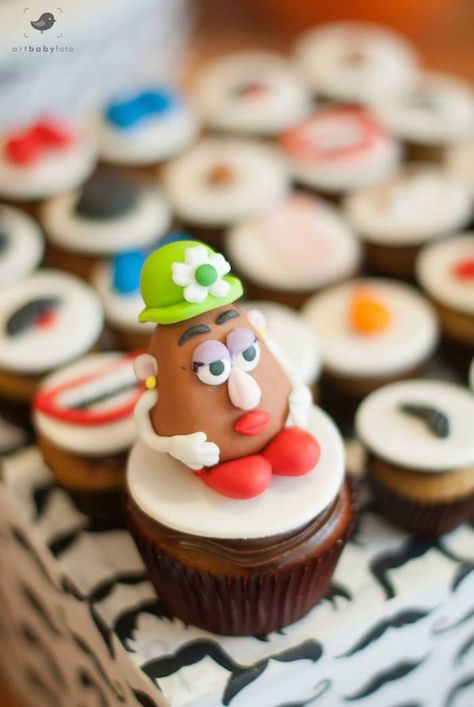 Mr Potato Head Party, Dessert Platters, Mrs Potato Head, Frosted Cake, Dessert Platter, Toy Story Cakes, Mr Potato, Mr Potato Head, Fun Party Themes