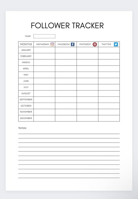 Follower Tracker,Social Media Tracker,Followe Marketing Planner Template, Tiktok Planner Template, Youtube Content Planner, Follower Tracker, Content Planner Template, Social Media Planner Template, Youtube Planner, Social Media Planner Printable, Yoga Social Media