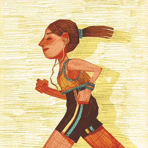 Running Illustration, Running Gif, Animation Stop Motion, Mixed Media Illustration, Animation Tutorial, Motion Graphics Design, Motion Design Animation, Comics Girl, Animation Design