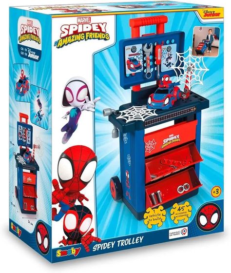 Smoby Spider-Man Workshop Cart. Join Spider-Man on exciting adventures with the Smoby Workshop Cart! 🕸️🔨 #Toys4You #heroplay #spiderverse #spiderman #spideemanhomecoming #smobytoys #smoby #workshop #ToysForKids For more amazing toys visit our website. www.toys4you.co.uk Toys Market, Kerala Backwaters, Superhero Toys, Spider Verse, Kids Toys, Spiderman, Cool Toys, Best Friends, Marvel