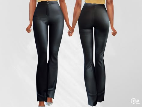 The Sims Resource - Spanish Style Leather Mesh Pants The Sims 4 Cc Resource Jeans, Sims 4 Cc Clothes Women Pants, Sims 4 Leather Pants Cc, Sims 4 Cc Flared Pants, Sims 4cc Pants, Sims 4 Cc Women Pants, Sims 4 Female Pants Cc, The Sims 4 Cc Clothing For Women Pants, Sims 4 Leather Pants