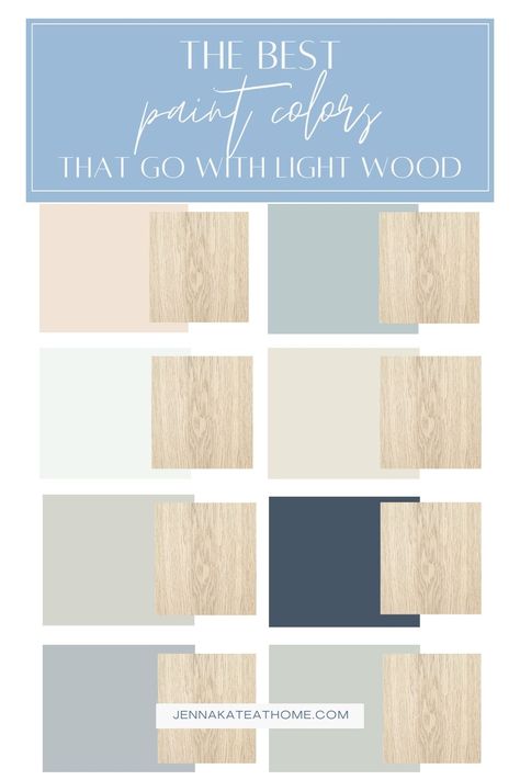 16 Popular Paint Colors That Go With Light Wood Floors Best Wall Colors, Wood Floor Colors, Light Oak Floors, Light Paint Colors, Floor Paint Colors, Sonic Drive In, Greige Paint Colors, Light Wood Cabinets, Light Hardwood