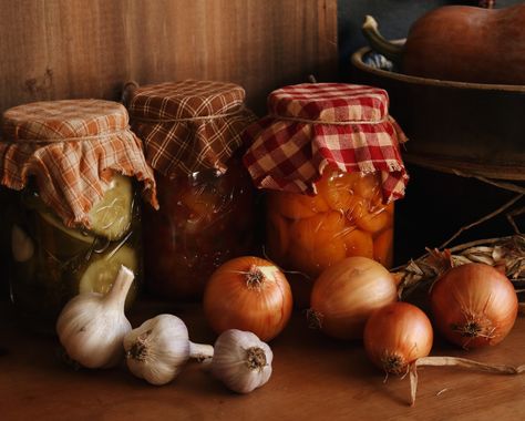 Food Preservation Aesthetic, Homestead Cooking Aesthetic, Canning Astetic, Home Canning Aesthetic, Garden Harvest Aesthetic, Canning Pantry Aesthetic, Calico And Twine, Autumn Produce, Pickled Banana Peppers