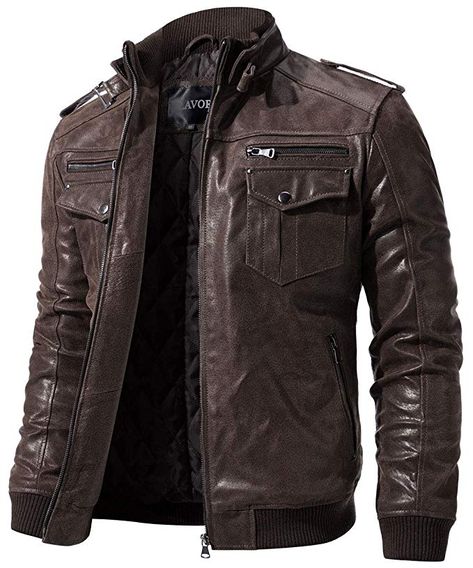 Jaket Motor, Brown Leather Motorcycle Jacket, Man Cafe, Leather Jacket Men Style, Motorcycle Jacket Mens, Leather Jacket Style, Men's Leather Jacket, Jackets Men Fashion, Biker Leather