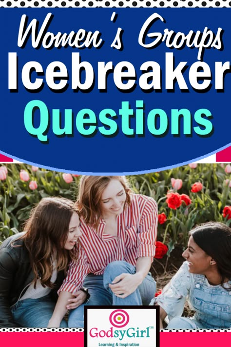 Ice Breaker Questions For Women, Ice Breakers For Women, Womens Group Activities, Womens Retreat Themes, Ladies Retreat Ideas, Women Small Group, Womens Ministry Ideas, Retreat Activities, Preachers Wife