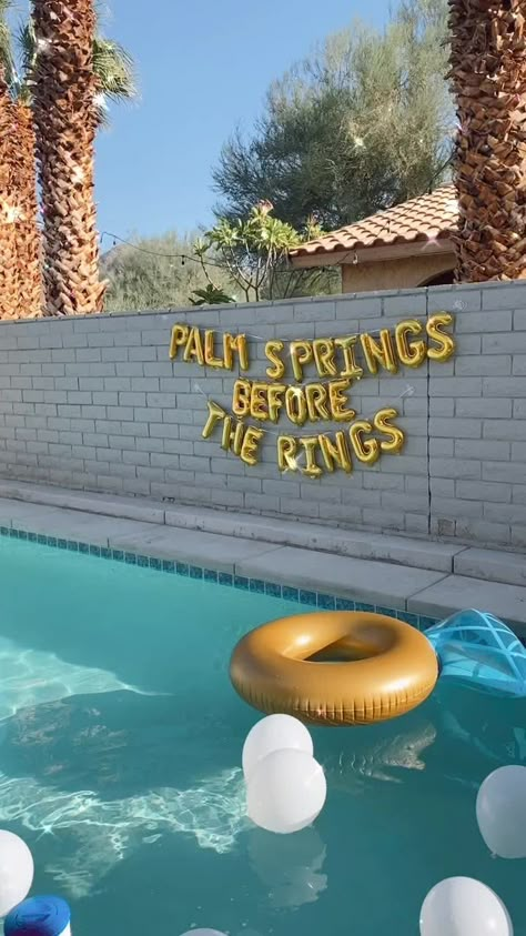 Palm Springs Bach, Batchlorette Party, Desert Bachelorette Party, Palm Springs Bachelorette Party, Bachelorette Pool Party, Bachelorette Inspo, Bachelorette Weekend Itinerary, Palm Springs Bachelorette, Bachelorette Bachelor Party