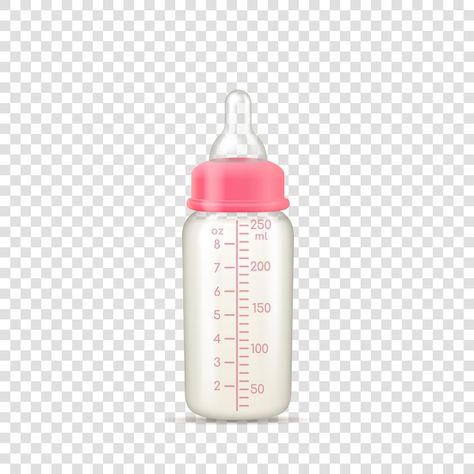 Feeder Bottle, 3d Vector Illustration, Baby Feeding Bottle, Milk Baby, Bottle Girls, Background Baby, Baby Feeding Bottles, Feeding Bottle, 3d Vector