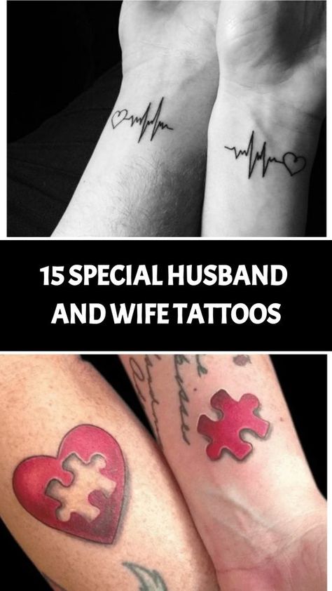 "Where art meets love: 15 husband and wife tattoos that showcase their unique style." Wife Tattoo Ideas, Husband And Wife Tattoos, Husband Wife Tattoos, Wife Tattoos, Ryan Gosling Movies, Pair Tattoos, Matching Quotes, Folding Fitted Sheets, Wife Tattoo