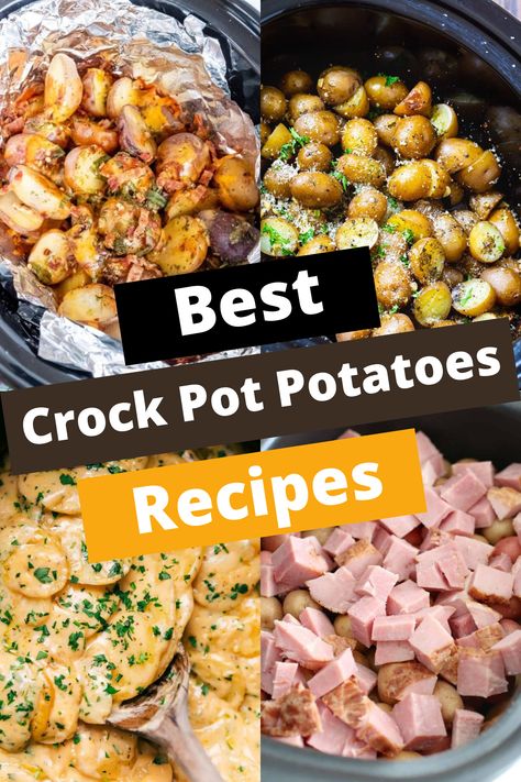 18 BEST CROCK POT POTATOES RECIPES: YOUR ULTIMATE GUIDE TO EASY Potato Recipe Crockpot, Roasted Potatoes Crockpot, Cook Potatoes In Crock Pot, Best Crockpot Potatoes, Crock Pot New Potatoes Recipes, Slowcooker Potato Recipes, Crockpot Garlic Potatoes, Potato Crock Pot Recipes, Crockpot Loaded Potatoes