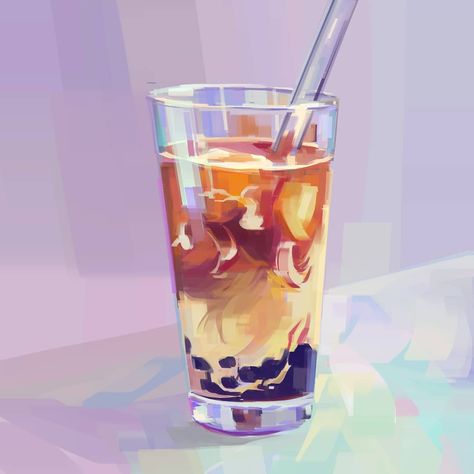 ... Idk Drawing, Boba Art, Bottle Drawing, Drawing Styles, Food Artwork, Procreate Ipad Art, Food Illustration Art, Tea Art, Sketchbook Inspiration