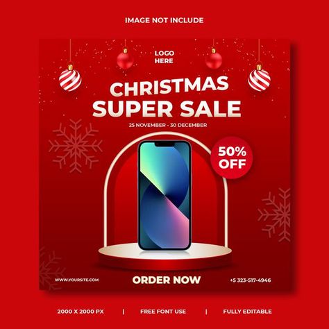 Christmas super sale social media templa... | Premium Psd #Freepik #psd #background #banner #flyer #poster Christmas Sale Poster Design, Christmas Creative Ads Design, Christmas Social Media Design, Christmas Design Poster, Christmas Sale Design, Christmas Social Media Posts, Christmas Sale Poster, Payday Sale, Christmas Social Media