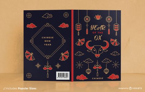 Chinese new year book cover design #AD , #year, #Chinese, #cover, #design, #book Asian Book Cover Design, Chinese Book Cover Design, Chinese Book Cover, Year Book Cover, Asian Books, Potions Book, Easy Homemade Christmas Gifts, Chinese Book, Doodle Books