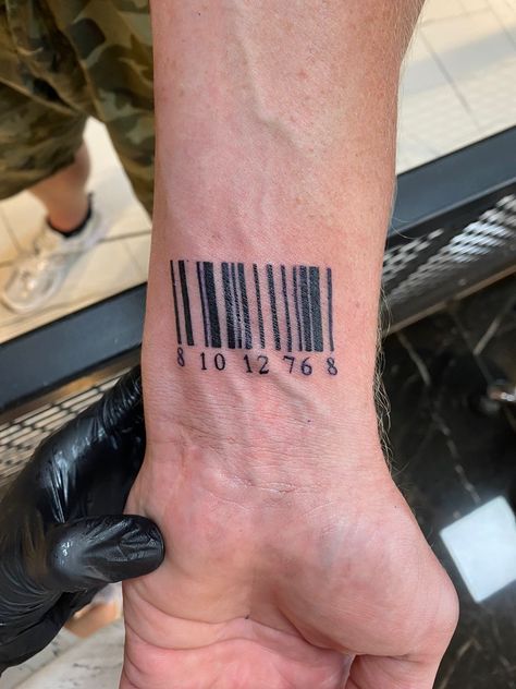 Spotify Barcode Tattoo, Barcode Tattoo Design, Dragon Tattoo For Women Arm, Bar Code Tattoo, Binary Tattoo, Tattoo For Women Arm, Scratch Tattoo, Code Tattoo, Barcode Tattoo