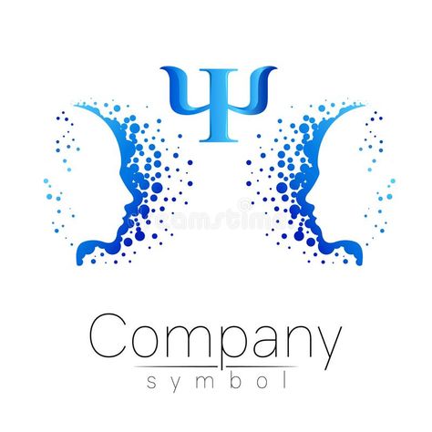 Modern head Logo sign of Psychology. Profile Human. Letter Psi. Creative style. Symbol in vector. Design concept. Brand. Illustration about line, mind, doctor, psychiatrist - 105522098 Psychology Business Card, Human Body Vocabulary, Company Symbol, Company Branding, Logo Sign, Abstract Images, Free Vector Graphics, Design Concept, Free Vector Art