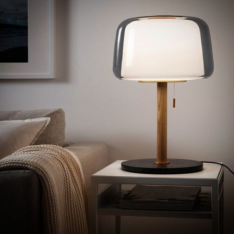 This beautiful double-layered glass desk lamp is more than just a light; it’s a work of art. The deep green outer shade creates a calm atmosphere, while the white inner shade softens the glow. With a vintage zipper switch and a classy marble base, this lamp adds charm to any space. Let it brighten your life and inspire creativity. ✨🎨 #ArtisticLighting #ElegantDesign #InspirationAndSerenity Evedal Lamp, Lamp Ikea, Artistic Lighting, Floor Standing Lamps, Personal Aesthetic, Standing Lamp, Grey Marble, The Next Generation, Lamp Design