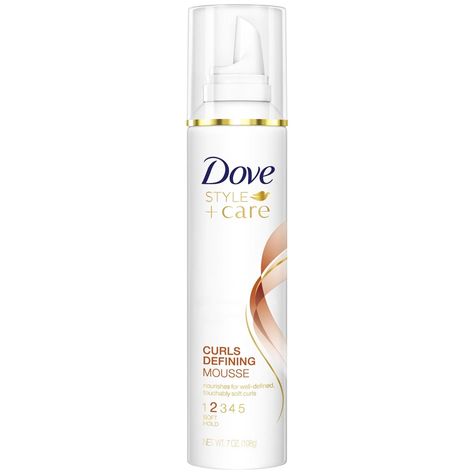 Dove Beauty Style + Care Curls Defining Mousse Best Hair Mousse, Curly Hair Mousse, Curl Mousse, Volumizing Mousse, Dove Beauty, Styling Mousse, Hair Issues, Bouncy Hair, Hair Therapy