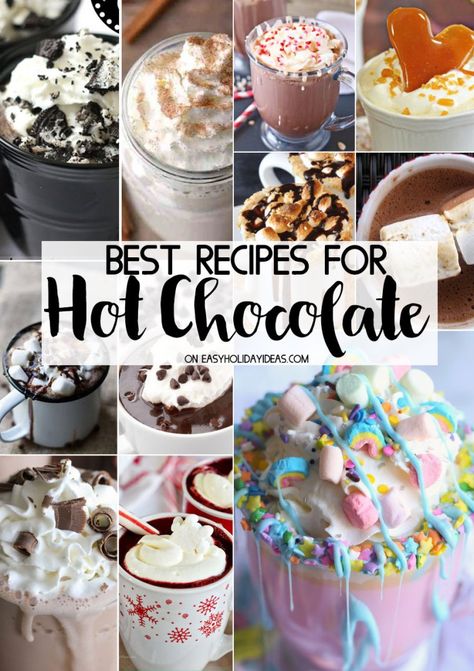 Velvet Recipes, Best Hot Chocolate Recipes, Hot Cocoa Mix Recipe, Unicorn Hot Chocolate, Best Hot Chocolate, Red Velvet Recipes, Diy Hot Chocolate, Hot Chocolate Cocoa, Chocolate Recipes Easy