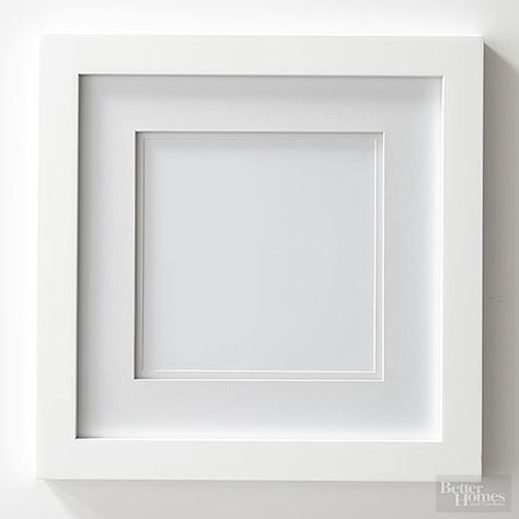 Make Cheap White Frames Look Custom Cheap Picture Frames, Diy Notebook, White Picture Frames, Gorgeous Glass, Photo Craft, Diy Frame, Handmade Home Decor, Simple Decor, Better Homes And Gardens