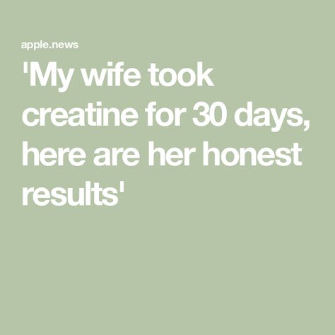 'My wife took creatine for 30 days, here are her honest results' Benefits Of Creatine For Women, Best Creatine For Women, Creatine For Women Benefits, Creatine Before And After Women, Creatine Before And After, Creatine Benefits, Best Creatine, Creatine Monohydrate, Fitness Fun