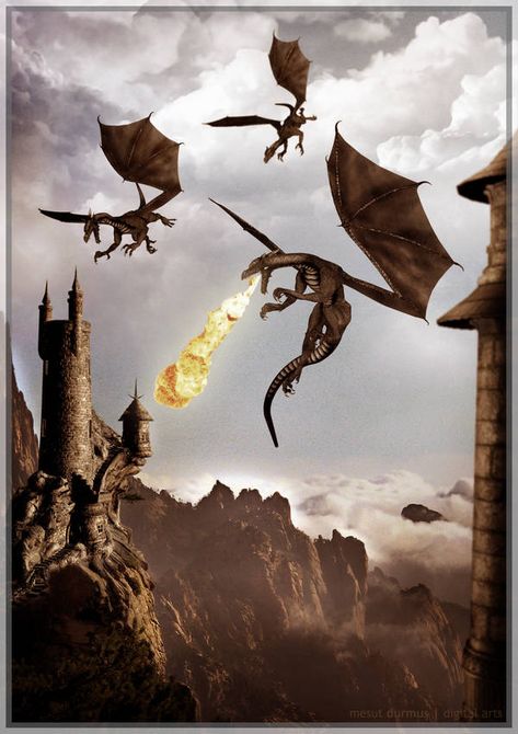 Castles And Dragons, Chromatic Dragon, Dragon Lore, White Dragons, Man With No Name, Dragon Castle, Unicorn And Fairies, Fantasy Dragons, Png Background