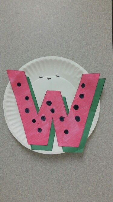 W is for watermelon. Preschool letter W. Watermelon Preschool, W Is For Watermelon, Orange Room, Preschool Letter, Orange Rooms, Preschool Letters, Letter W, Preschool Art, I School