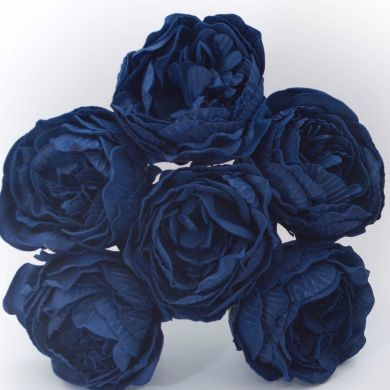 Pantone Navy, Navy Aesthetic, Rose Bunch, Blue Feeds, Mixing Colours, Blue Peonies, Artificial Peonies, Peony Rose, Foam Flowers