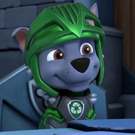 Rocky From Paw Patrol, Paw Patrol Rescue Knights, Paw Patrol Rocky, Paw Patrol Rescue, Rocky 3, Paw Patrol Cartoon, Psi Patrol, Lion Guard, Favourite Characters