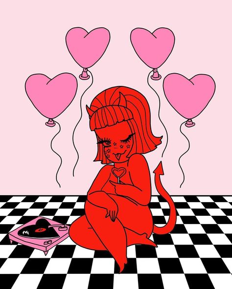 Nail Competition, Lashes Ideas, Valentines Aesthetic, Valentine Cartoon, Free Coloring Pages For Kids, Aesthetic Cartoon, Y2k Art, Lady Art, Iconic Wallpaper