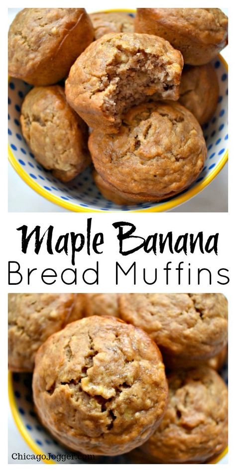 Maple Banana Bread, Breakfast Casserole With Bread, Muffins Banana, Maple Recipes, Maple Syrup Recipes, Pastas Recipes, Breakfast Bread Recipes, Banana Bread Muffins, Bread Muffins